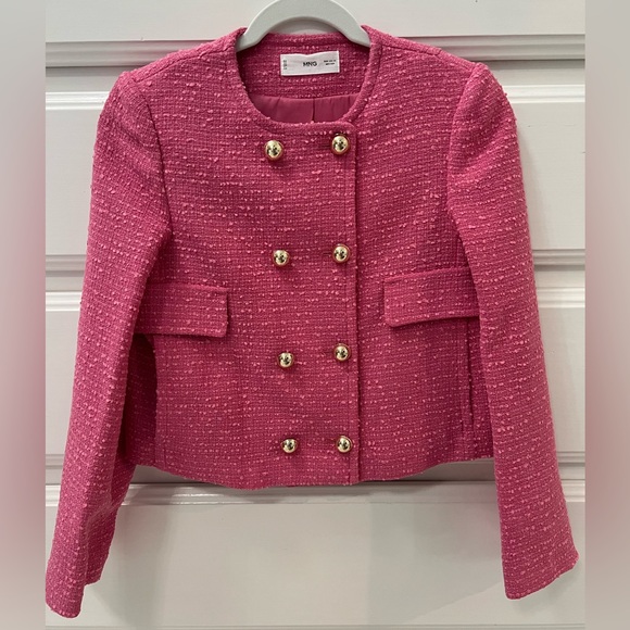 🩷NWOT🩷 MANGO Tweed Lady Jacket in XS - Picture 2 of 10